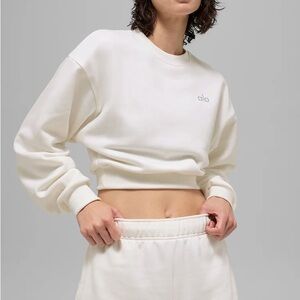 Cropped Accolade Crewneck ivory size XS